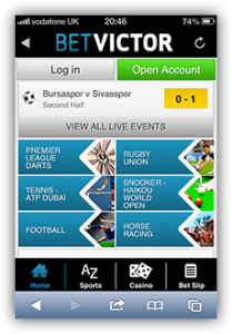 how to use live streaming with the betvictor app